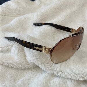Gucci Brown and Gold Sunglasses One lens Classic